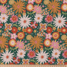 Printed Cotton CHILDHOOD Green / Orange